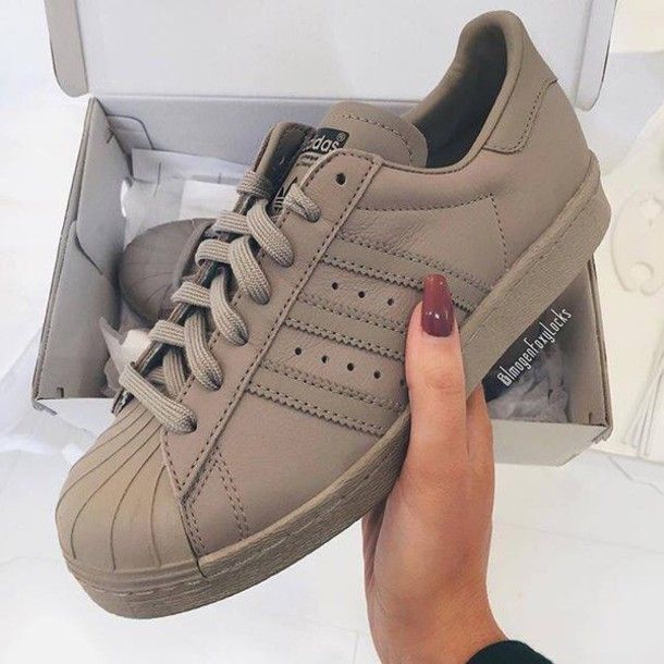 adidas superstar femme beige